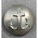 Пуговица Военного флота России, обр. 1917 г., диаметр 22 мм, Белого металла, с накладным якорем.